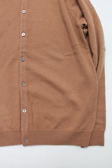 Harriss ”Wool Cashmere Crew Neck Cardigan CAMEL” (4)