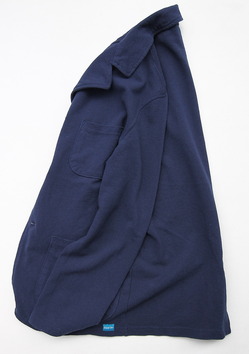 Goodon Cotton Pique 3 Button Blazer NAVY (2)