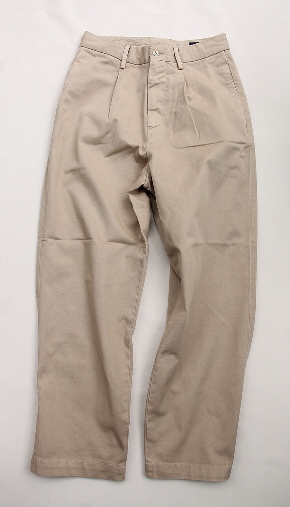 RM ”1 Tuck Wide Pants Dragon Twill BEIGE” 2302165