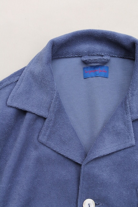 Less garcons faciles ”Organic terry cotton Shirt NIGHT SHADOW”