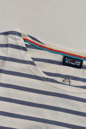 BRETON STRIPE ”A60 Unisex T Shirt JEANS NATURAL” 230220 (3)