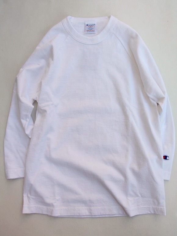 Champion T 1011 Raglan 34 Sleeve WHITE