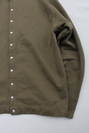 Goodon Crew Sweat Cardigan OLIVE (3)