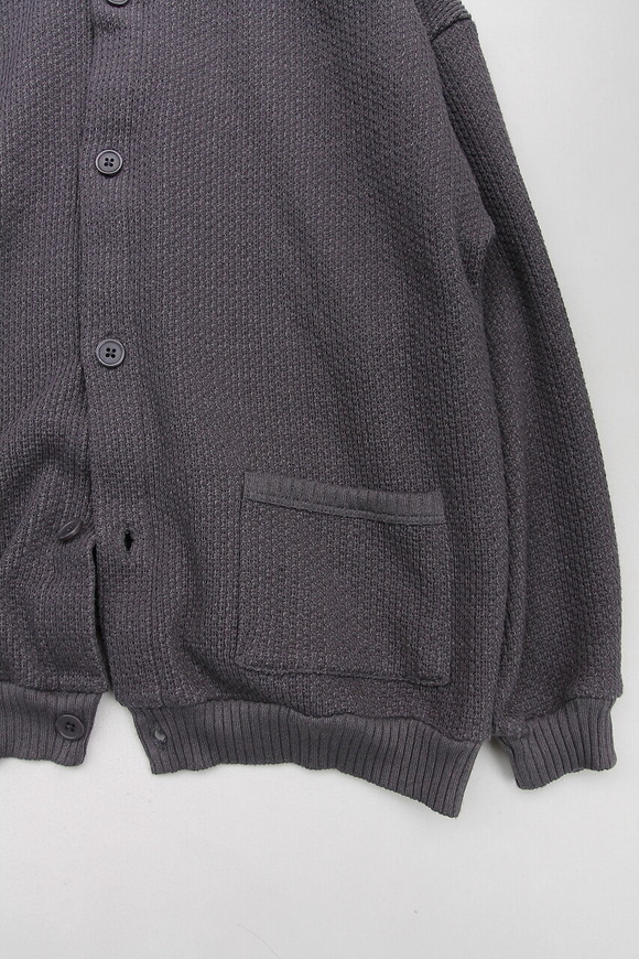 GYMMASTER ”LG Pique Cardigan CHARCOAL”2311272