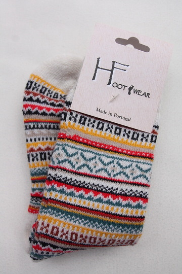 H Footwear Fair Isle WHITE (2)