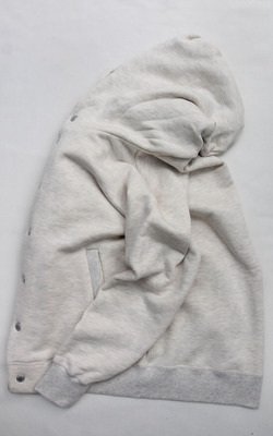 FIDELITY ”Loop Wheel Sweat Snap Parka NATURAL” (4)