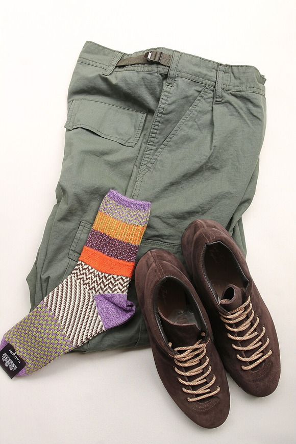 HALISON ”Multi Jacquard Short Socks PURPLE Mix”