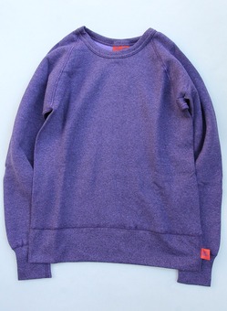 GYMMASTER ”Sweat Raglan Basic CN OX VIOLET”230829