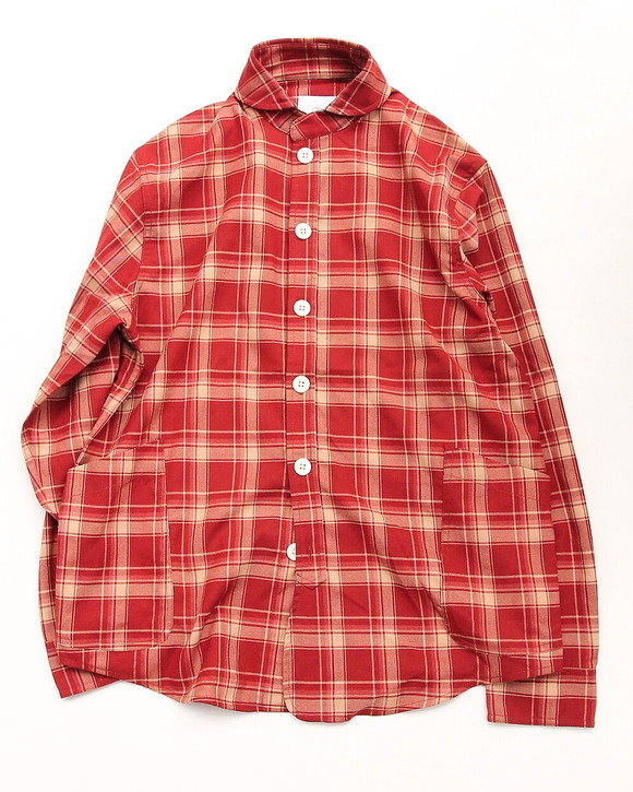 Arbre ”Poplin Tartan Shawl Collar Shirt”251021