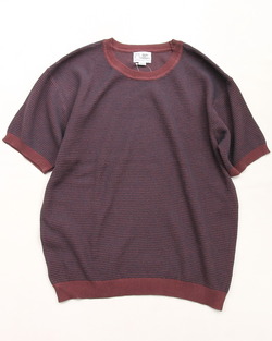 GYMMASTER ”HG Knit Border CN D BRWON NAVY”250402