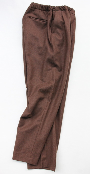 CEASTERS 2 Pleats Easy Trousers BROWN  by Burel (6)