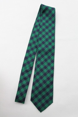CANDIDUM Bright Check Tie GREEN X BLUE (3)