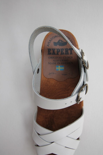 EXPERT Reguler Heel Sandal Strap WHITE Leather (5)