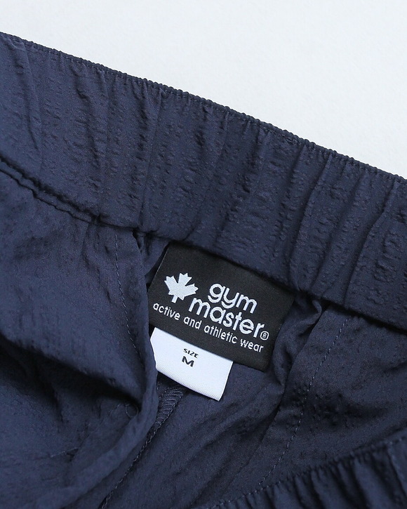 GYMMASTER ” UL Seersucker Tuck Pants NAVY” 260513 (8)