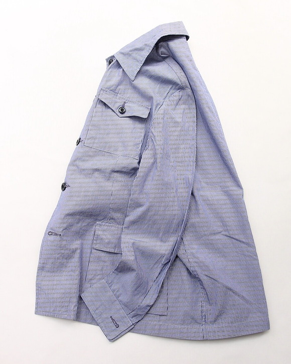 NOUN ”MC Stripe Shirt Jacket BLUE”250616 (4)