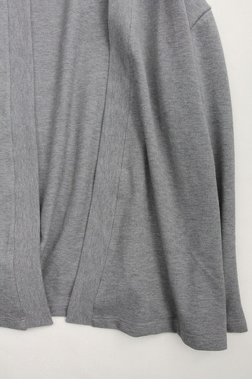 Quotidien Cotton Pique BL Cardigan GREY (3)