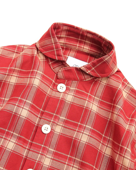 Arbre ”Poplin Tartan Shawl Collar Shirt”251021 (2)
