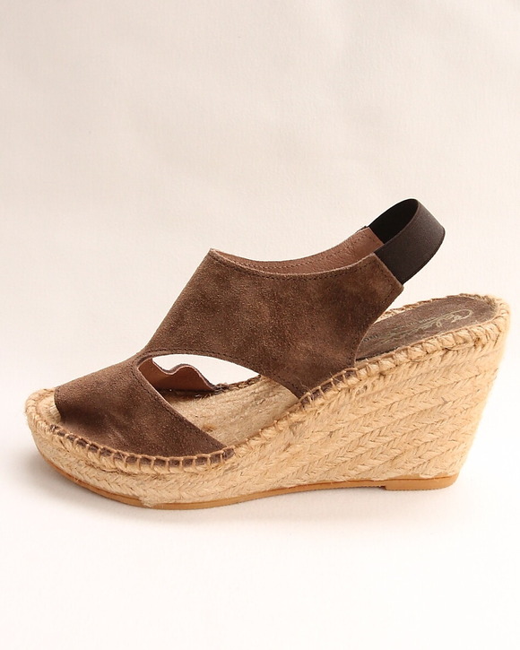 Caldanor ”A 528 Suede Wedge BROWN”250420 (5)