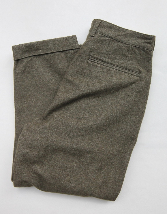 FOB 2 Tuck Wide Pants CW Back Satin OLIVE