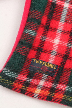 TWEED MILL ”PNW Fleeece Scarf WL Royal Stewart RED”241018 (2)