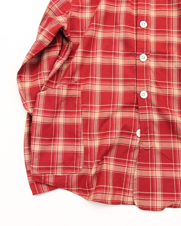 Arbre ”Poplin Tartan Shawl Collar Shirt”251021 (3)