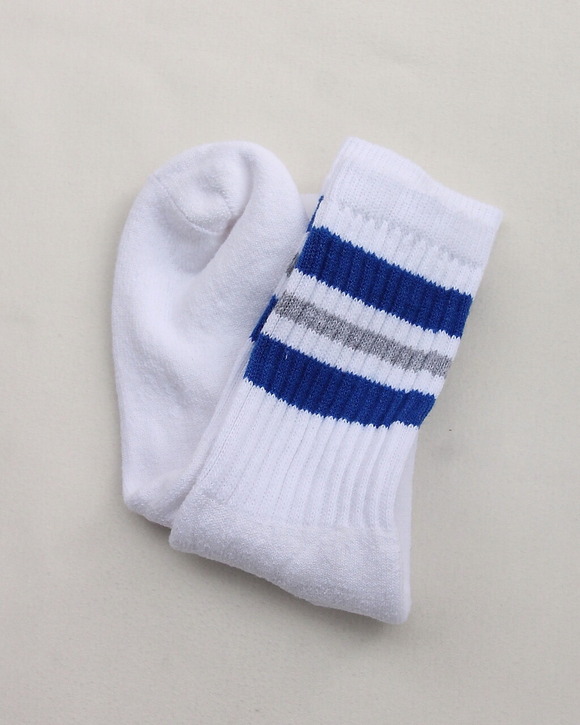 STRIPE Socks ”BLUE&GRAY” (2)