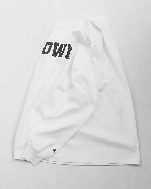 CHAMPION ”LS Tee BROWN WHITE”250908 (4)