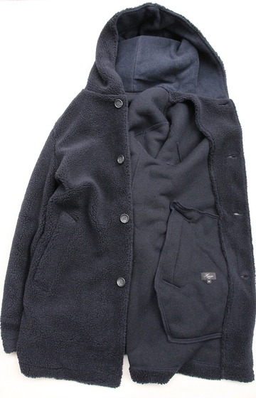 Harriss ”Long Hoodie Vintage Boa NAVY” (6)