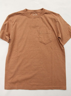 Goodon ”Organic SS Pocket Tee BRWON”