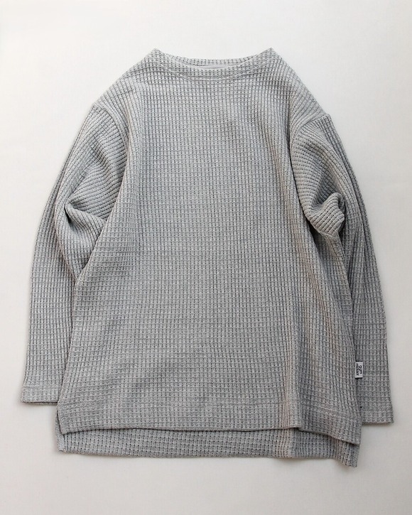 GYMMASTER ”12 Oz HV Waffle Guernsey Neck GRAY”251001