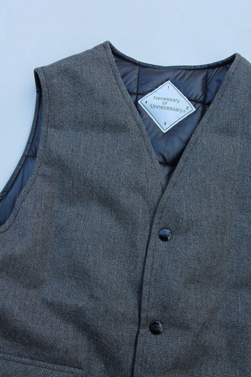 NOUN ”MAIN Vest Solid GRAY”2308026 (2)
