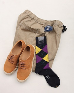 HALISON ”Supima Cotton Srgyle Socks 5D NAVY (3)