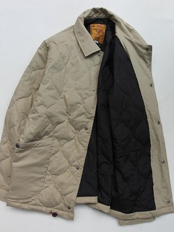 GYMMASTER ”Rip Stop Quilting Jacket BEIGE”231025 (5)