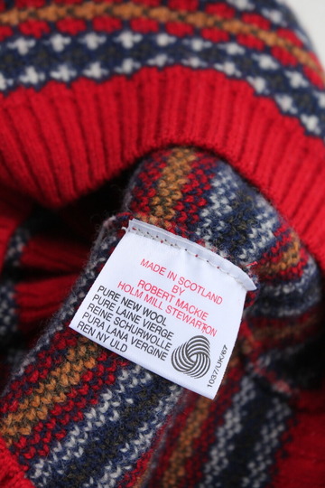 MACKIE Wool Jackquard Tam RED (3)