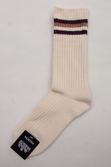 HALISON ”Organic Cotton IVY Crew Socks ENJI” (2)