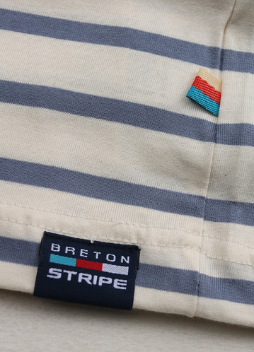 BRETON STRIPE ”A60 Unisex T Shirt JEANS NATURAL” 230220 (7)