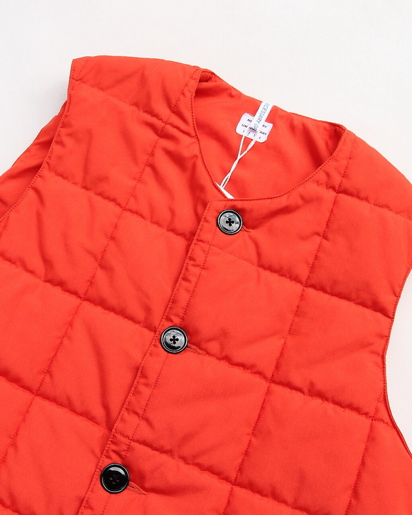 NOUN ”Quilt Vest Cotton ORANGE”251110 (2)