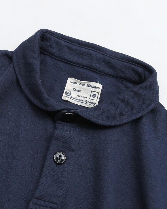 Kepani ”Round Collar Polo NAVY” 260420 (2)