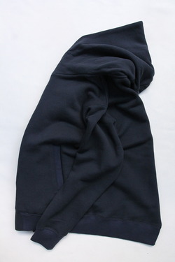 FIDELITY ”Loop Wheel Sweat Snap Parka NAVY” (5)