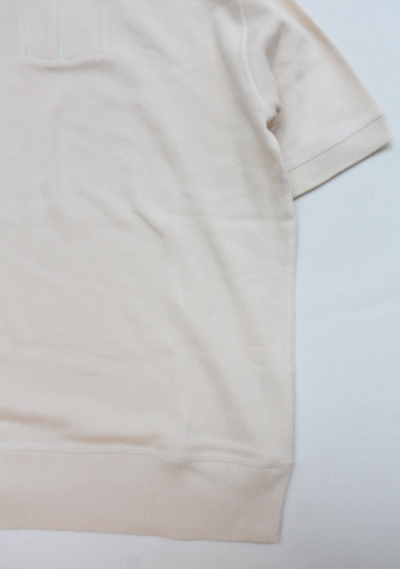 Baxter Ratcliff ”SS Funnel Zip PO Flatlock Rib ECRU”3