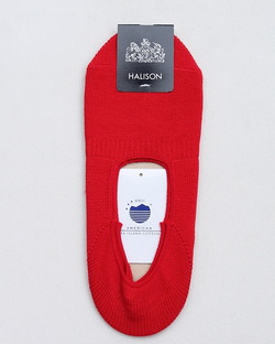 HALISON ”AMERICAN Sea Island Cotton Boat Socks YELLOW”