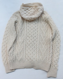 Dublin Knitwear ”Fisherman Hoodie NATURAL”251119 (5)