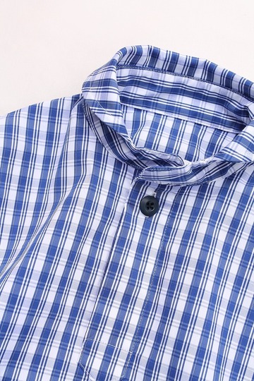 ARBRE ”Stretch Poplin PO Shirt BLUE WHITE”240328 (2)