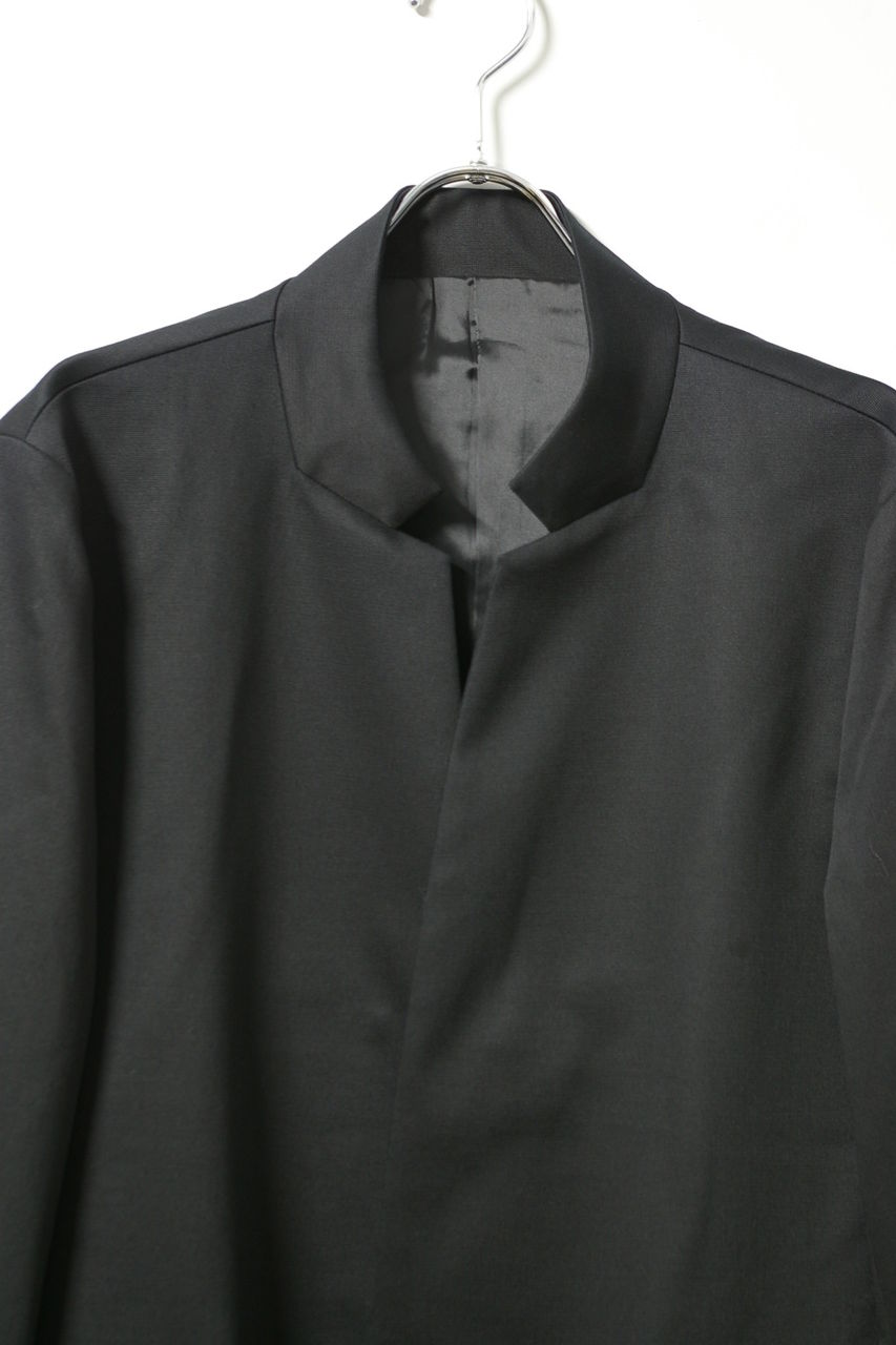 ETHOSENS(エトセンス)/スタンドカラー1Bジャケット/Black : CONCRETE