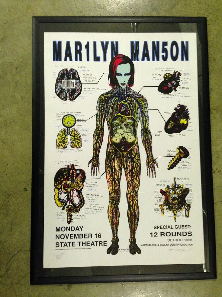 マリリンマンソン　ポスター　マンソン Marilyn Manson マリリンマンソン ポスター 激レア ヴィンテージ