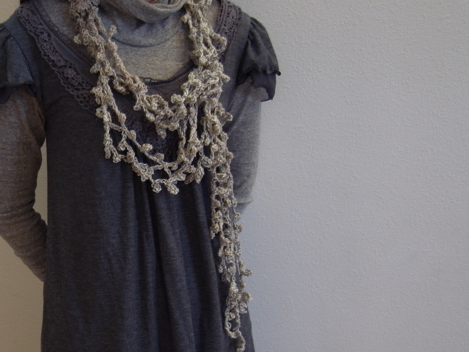 ラリエット 編み 図