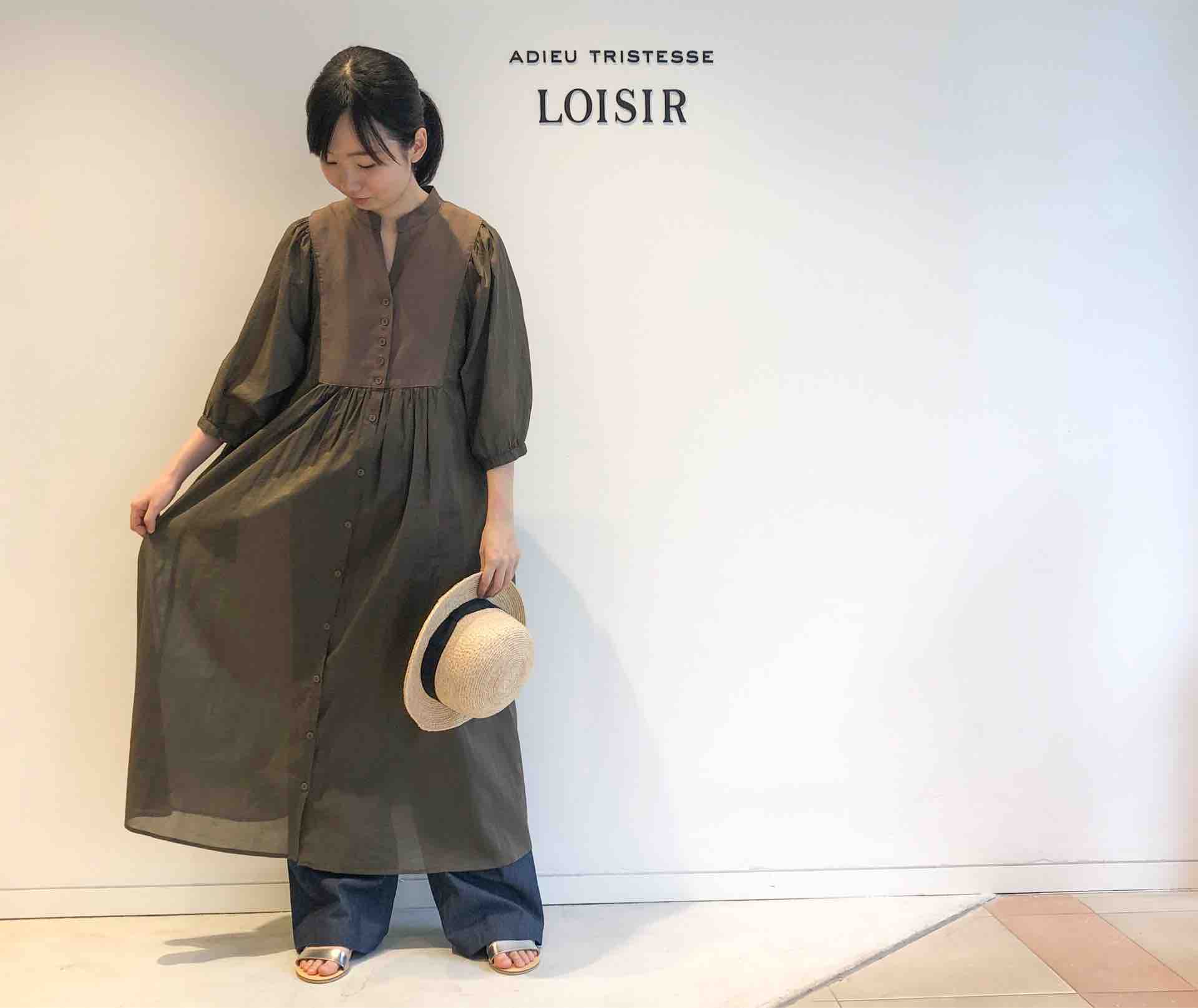 レーヨン麻 綿ローンのワンピースとブラウス Conges Payes