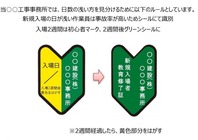 新規入場2週間シール