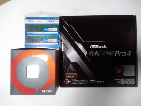 Ryzen2400G3点セット