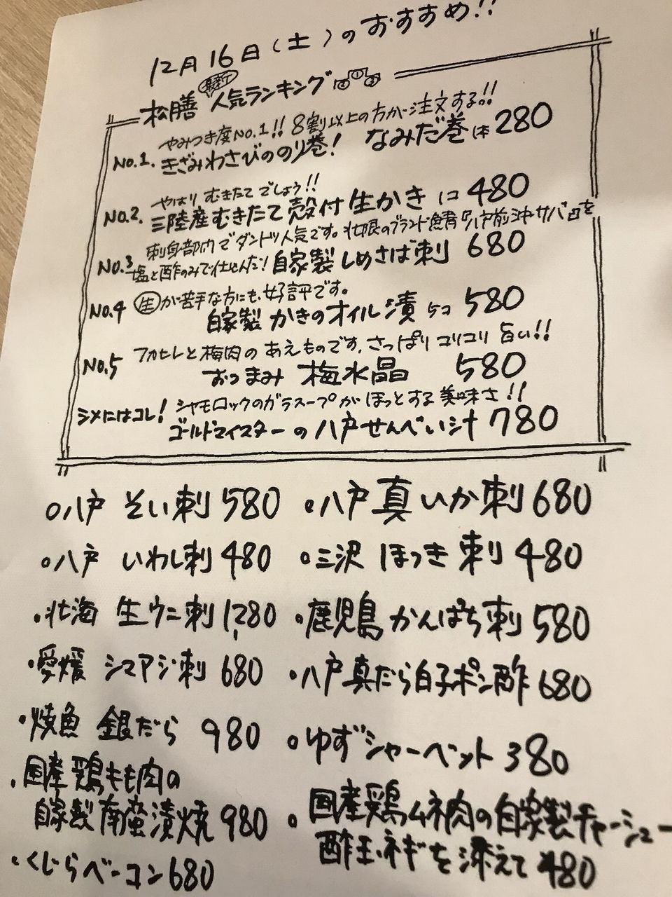 日本酒居酒屋 松膳 八戸市 こんざーぎのブログ 日本酒居酒屋 松膳 八戸市 こんざーぎのブログ